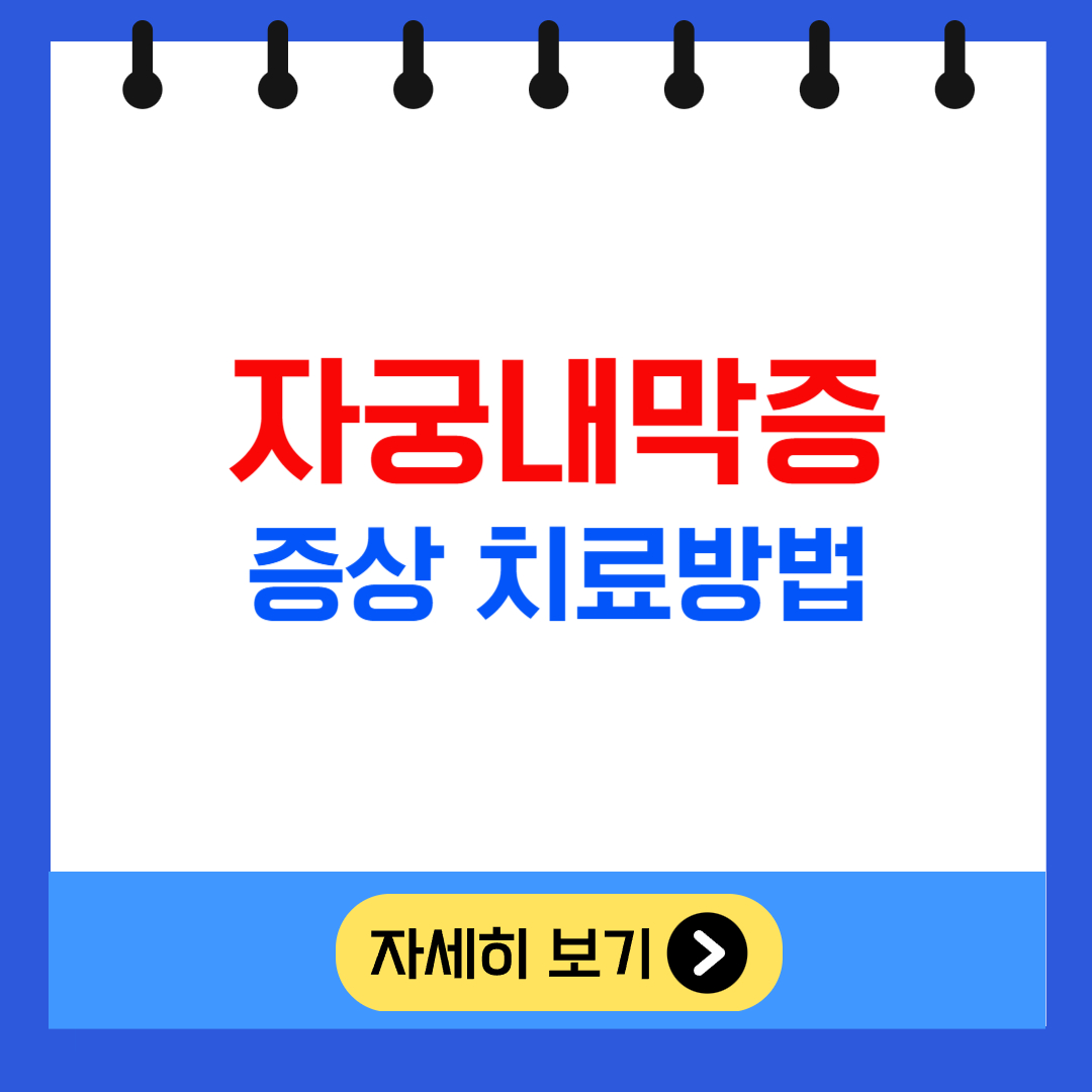 자궁내막증 증상 치료방법