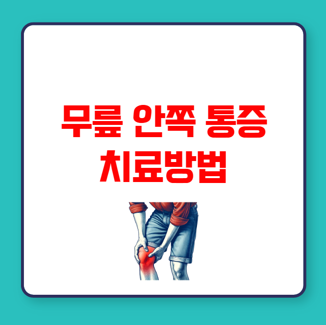 무릎 안쪽 통증 치료방법