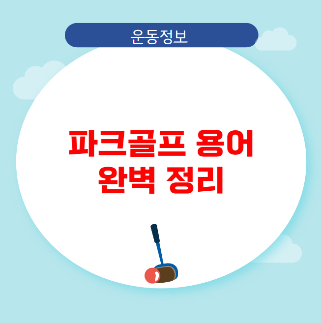 파크골프 용어 완벽 정리 파크골프 용어 완벽 정리