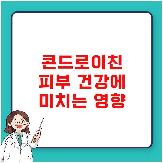 콘드로이친 피부 건강에 미치는 영향