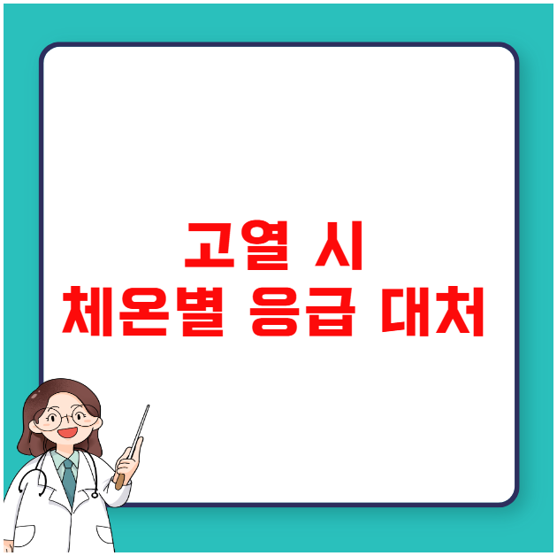 고열 시 체온별 응급 대처 고열 시 체온별 응급 대처
