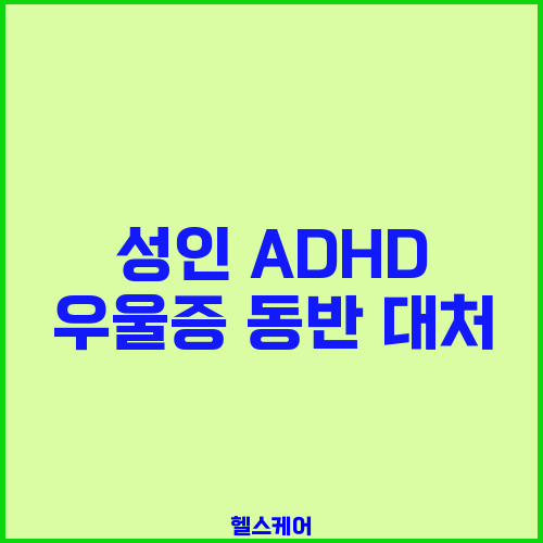성인 ADHD 우울증 동반 대처